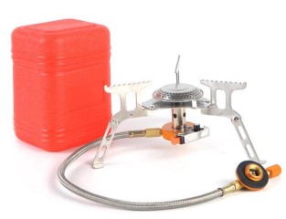 Palnik kuchenka gazowa piezo 3000 W wąż składana / przenośna / kempingowa / turystyczna