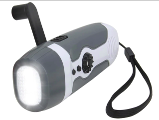 Latarka wielofunkcyjna na korbę ręczną / ręcznym generatorem /generatorem Dynamo/ radio USB