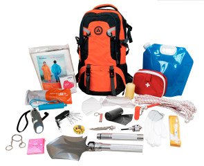 Zestaw survivalowy "Base" dla 1 osoby, Orange